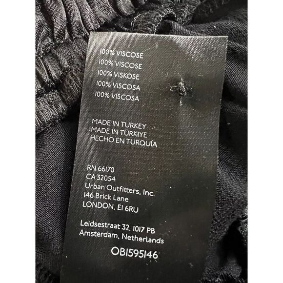 Anthropologie The Somerset Jumpsuit Size Medium Tall Inseam Satin Black - Picture 12 of 12